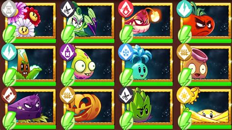 plants  zombies    plantsseed packets max level power