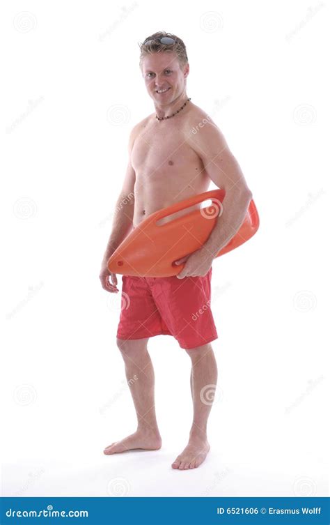 male lifeguard  float stock photo image  sunglasses