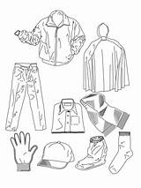 Vetements Coloriages Divers Vêtements Gratuits sketch template