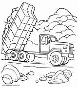 Coloring Pages Truck Boys Dump Dumper Printable Trucks Print Look Other sketch template