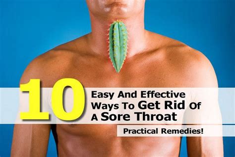 easy  effective ways   rid   sore throat