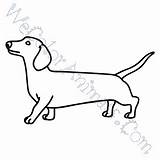 Dog Wiener Coloring Pages Click sketch template