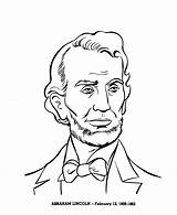 Lincoln Coloring Abraham Presidents Pages President Printable Printables Usa States United Drawings Simple Scientist Easy Clipart Sheets Civil War Books sketch template