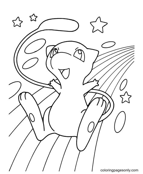 mew pokemon printable coloring pages mew coloring pages coloring