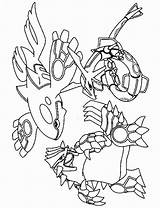 Para Pokemon Colorir Groudon Rayquaza Kyogre Desenhos Desenho sketch template