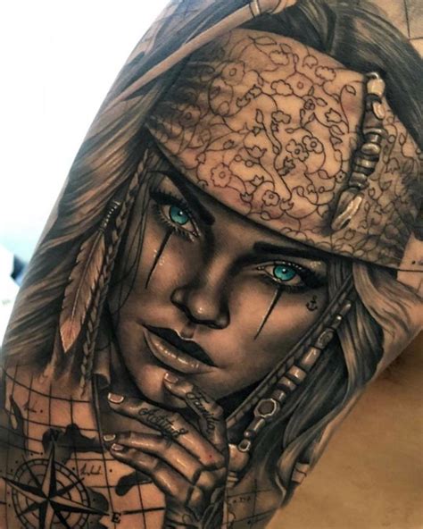 tattoo ideas for every ink lover tattoos for lovers pirate girl