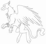 Griffin Lineart sketch template