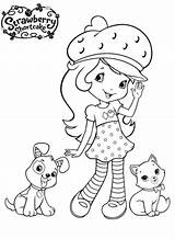 Strawberry Shortcake Coloring Pages Custard Pupcake Printable Dot Kids Categories sketch template