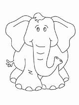 раскраска слон для малышей детей августа sketch template