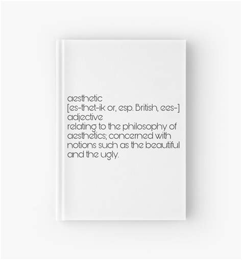 Aesthetic Definition Hardcover Journals By Alwaysnicole