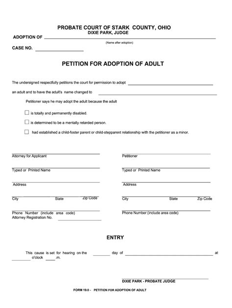 printable adoption papers printable templates