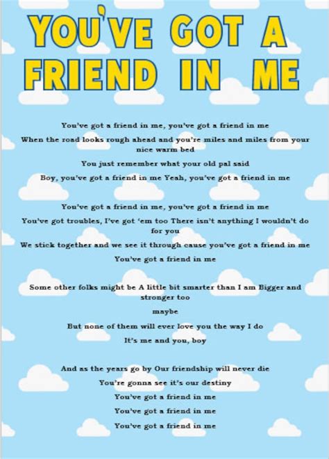 instant  youve   friend   lyrics print etsy