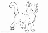 Warrior Coloring Cats Pages Chibi Printable Kids Color sketch template
