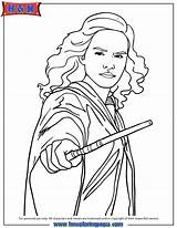 Coloring Pages Potter Harry Hermione Draco Malfoy Wand Granger Print Hogwarts Holding Drawings Printable Popular Choose Board sketch template