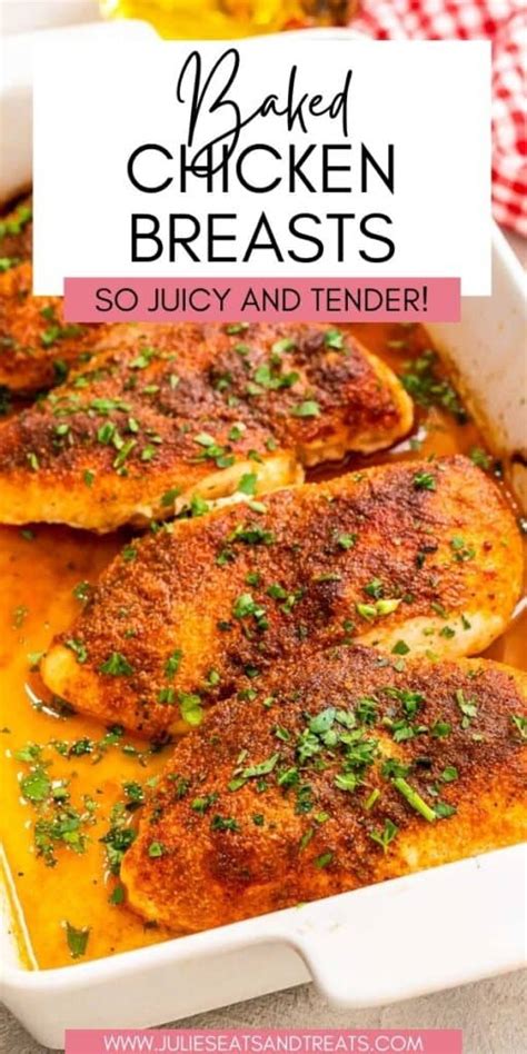 easy baked chicken breast julie s eats and treats