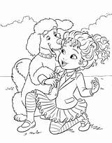 Nancy Fancy Coloring Poodle Pages Dog Geeksvgs Printable Owner sketch template