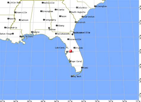 Lakeland Florida Map Area Table Rock Lake Map