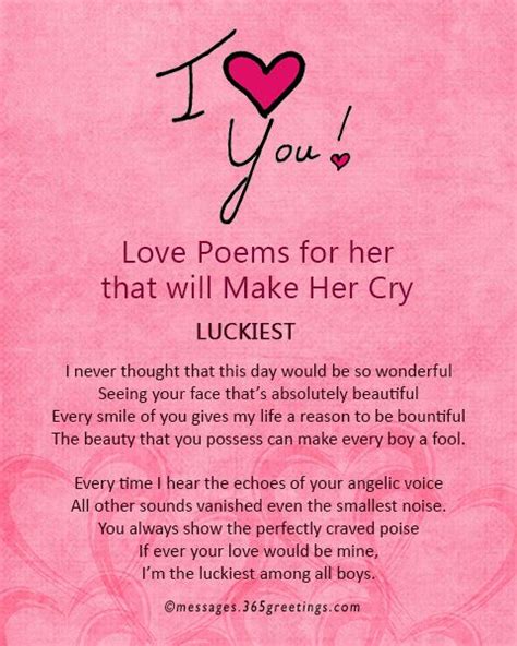 Love Poems For Her To Melt Her Heart Love Poem For