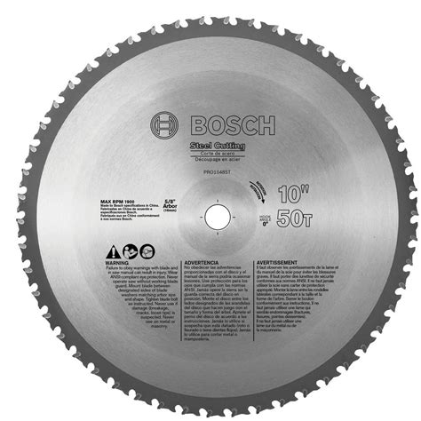 bosch   ferrous metal cutting circular  blade prost  home depot