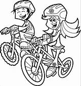 Coloring Bike Riding Kids Pages Bikes Drawing Bicycle Ride Cartoon Color Printable Colouring Children Bicycles Sheets Wecoloringpage Fun Print Clipart sketch template