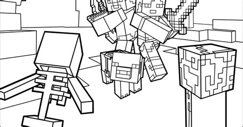 minecraft mobs coloring pages design big collection