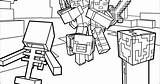 Minecraft Mobs Coloring Pages Printable sketch template