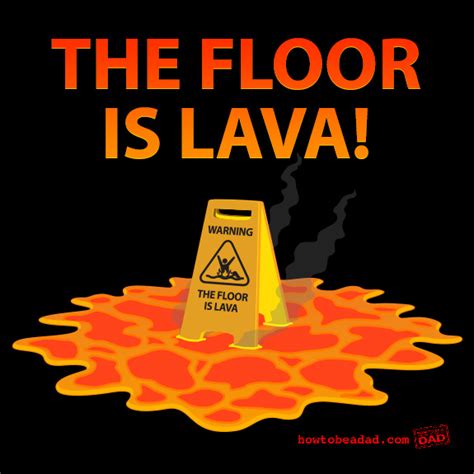 floor  lava  printable sign