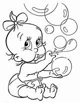 Baby Coloring Shower Pages Print Kids Color sketch template