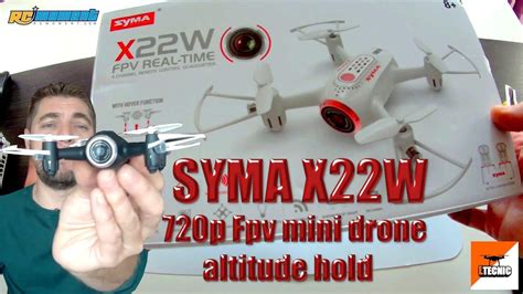 syma xw bateria   mah fpv wifi altitude hold mini drone youtube