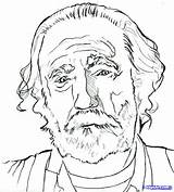 Walking Dead Coloring Pages Hershel Easy Drawing Greene Draw Colouring Printable Dragoart Drawings Step Scott Wilson Sheets Unique Maggie Print sketch template