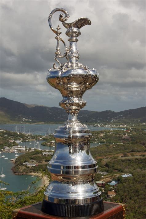 americas cup trophy  display  shirley heights credit kevin johnson photography