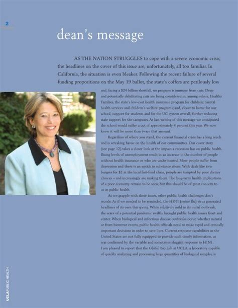 Dean S Message Ucla School Of Public Health