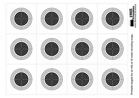 shooting target printable   targetsfree printable