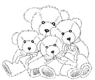 bear family lg coloring pages teddy bears pinterest bears