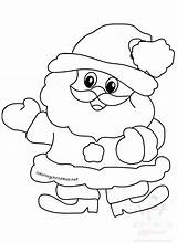 Santa Cute Claus Little Coloring Christmas Printable Related sketch template