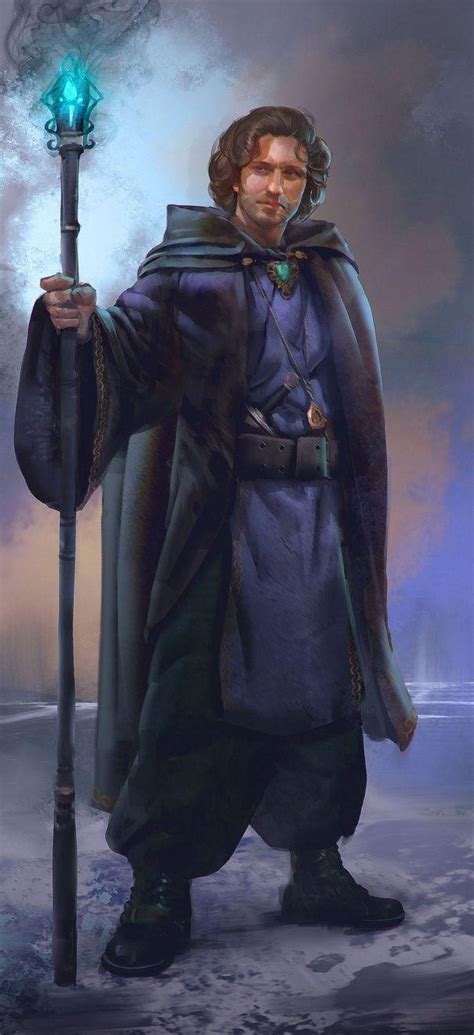 Jovem Mago Character Portraits Fantasy Wizard