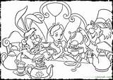 Alice Wonderland Coloring Pages Hatter Mad Characters Party Adults Getcolorings Tea Color Printable sketch template