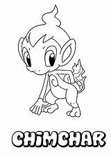 Coloring Pages Pokemon Library Chimchar Insertion Codes Monferno sketch template