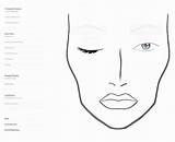 Gesicht sketch template