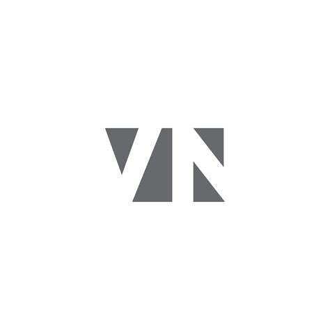vn logo monogram  negative space style design template  vector art  vecteezy