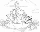 Coloring Pages Pooh Roo Winnie Disney Animal Printable Cartoon Diposting Oleh Admin Di Printables sketch template