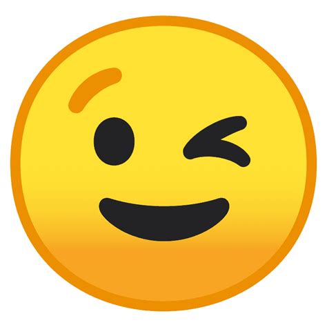 winking face emoji clipart   transparent png creazilla