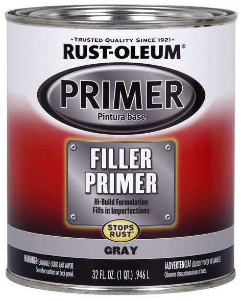 buy rust oleum automotive filler primer brush  quart gray