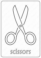 Scissors Coloringoo sketch template