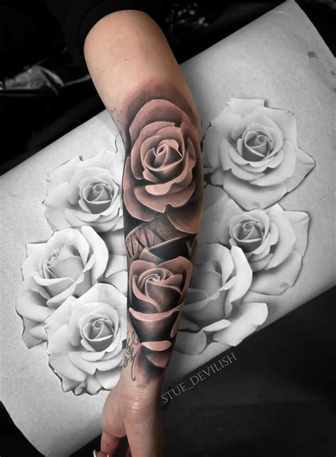 Realistic Rose Tattoo Rosetattoo Inspiration Rose Vine Tattoos Rose