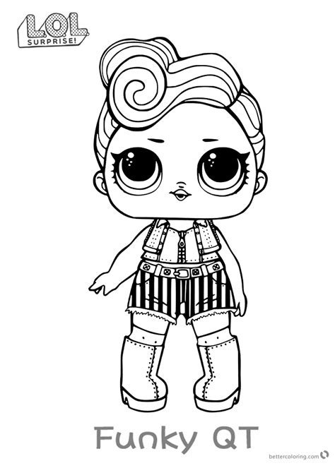 lol surprise doll coloring pages funky qt  printable coloring pages