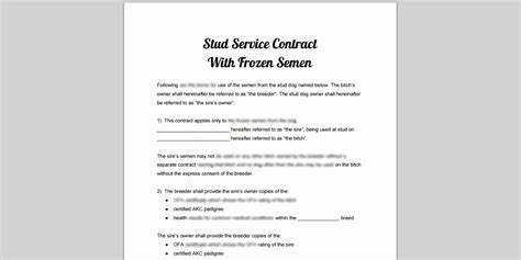 dog training contract template