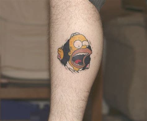Homer Simpson Lisa Simpson Simpsons Tattoo Lamm Tattoo Tattoo