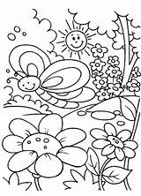 Coloring Garden Pages Gardening Spring Flower Beautiful Kids Drawing Rose Time Print Preschool Kid Printable Color Now Smile Book Cry sketch template