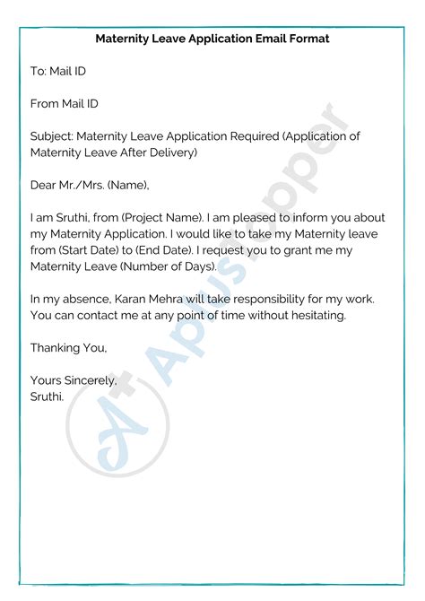 write  maternity leave request letter utaheducationfactscom